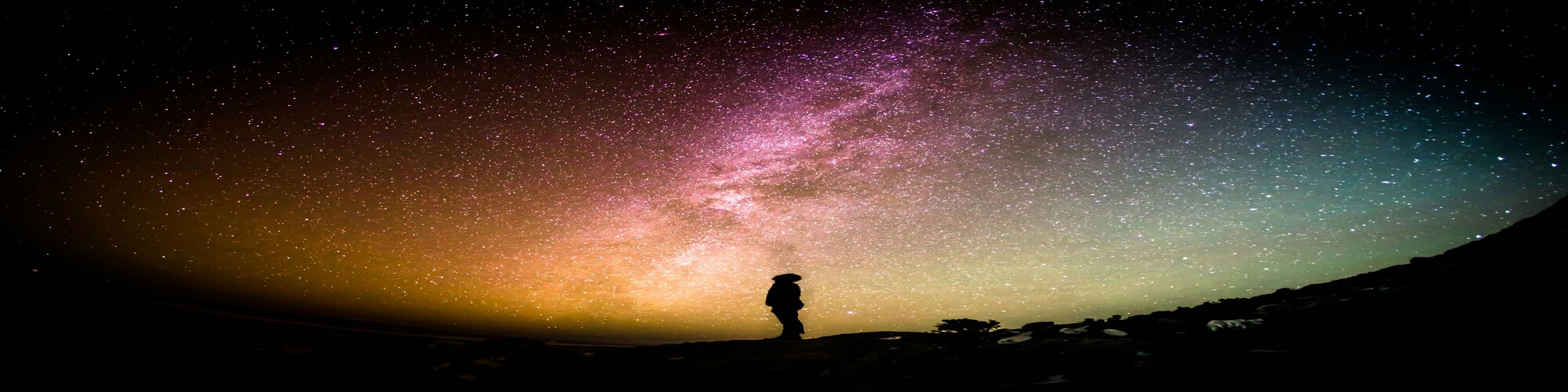 a hero image of galaxies